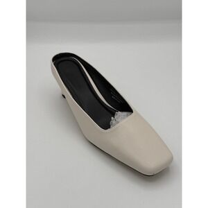 French Connection Aimee mule in winter white Women's 7 NEW With Box!